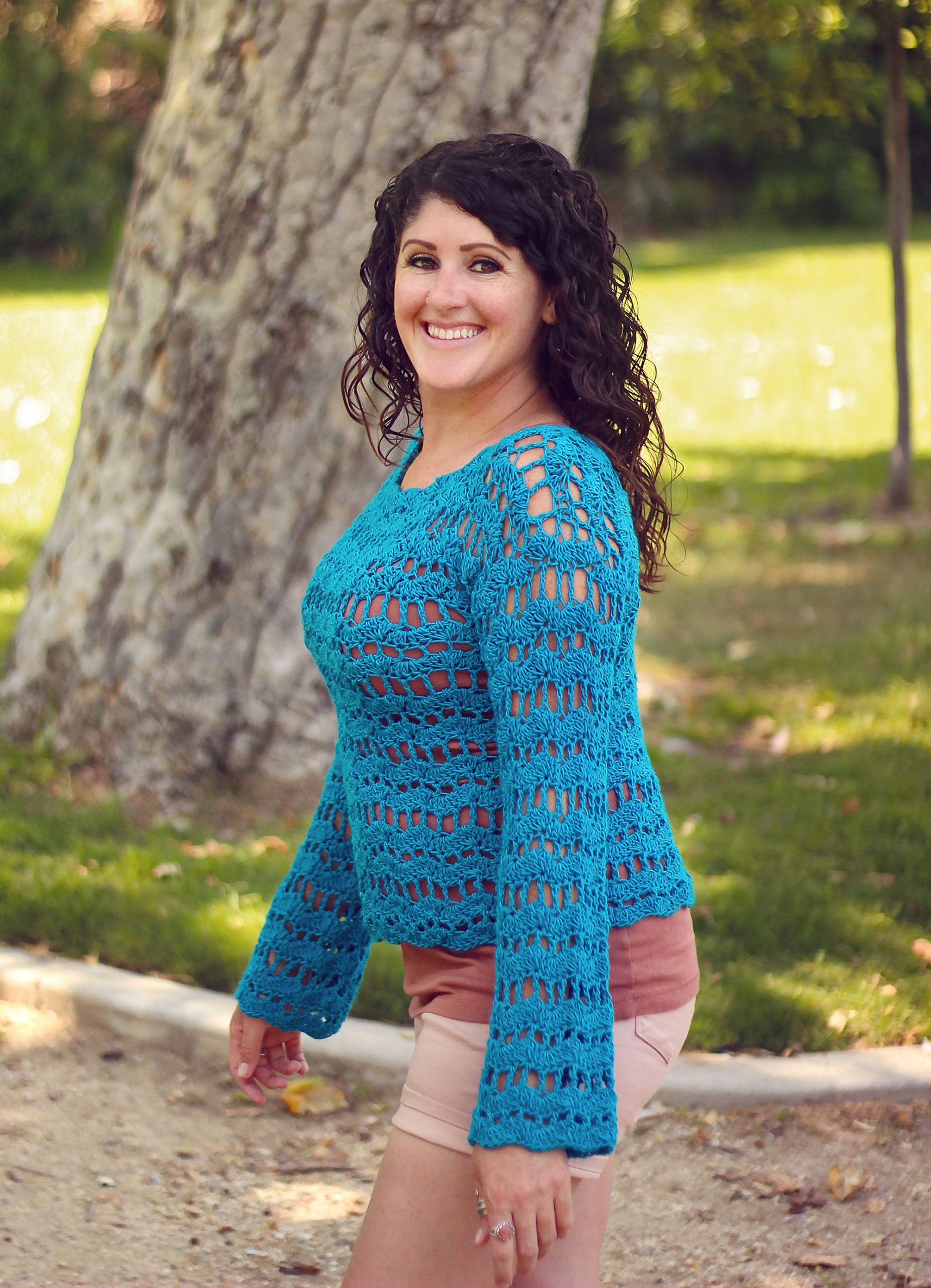 Crochet Solstice Sweater Free Pattern - Gleeful Things